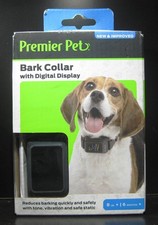 Premier Pet Bark Collar with Digital Display Reduces Barking Quickly  Safely