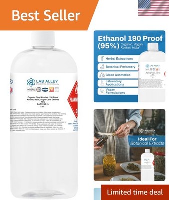 Certified 95% Ethanol - Organic  Alcohol for High-Quality Extractions