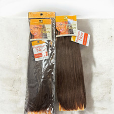 Pack of 2 sensationnel premium now 100 human hair straight weft 12in color 4
