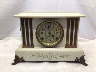 Antique Seth Thomas Mantle Clock/Made In USA/No Key