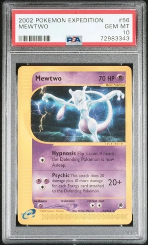 POKEMON MEWTWO 2002 EXPEDITION #56 PSA 10