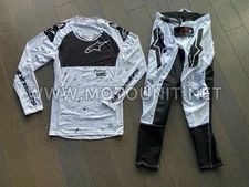 Alpinestars Supertech Spek White Gear Set 2025 Motocross Jersey Pants Kit Combo