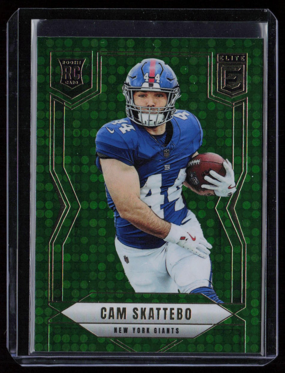 2025 Donruss Elite #153 Cam Skattebo Green Disco