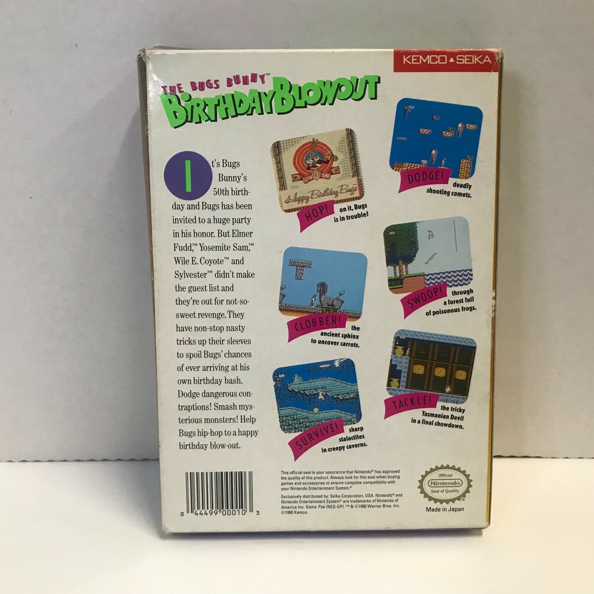 Bugs Bunny Birthday Blowout - Nintendo NES w/ box + manual ( RK