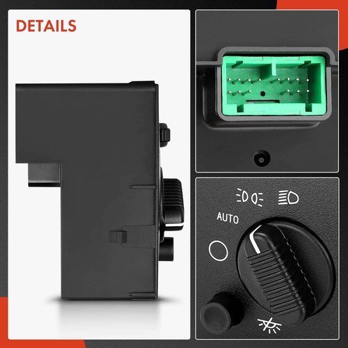 Interruptor de faros atenuador luz blanca para Chevrolet Silverado GMC Sierra 2003-2007 - Imagen 7 de 8