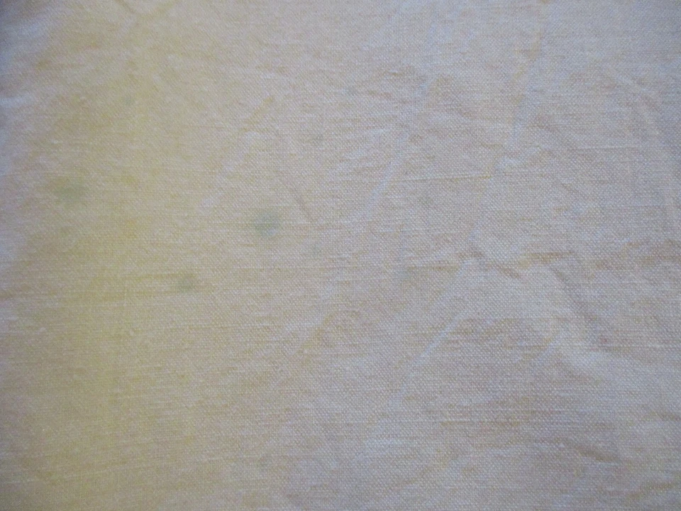 Service de table N°100 coton jaune nappe à thé 106 x 110 cm +6 serviettes Taches - Photo 2/4