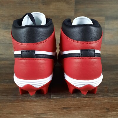 Nike Air Jordan 1 Mid TD Football Cleats Chicago White Red  display picture 3