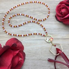 Cat Eyeglasses Chain, Eyeglass Loop Necklace, Glasses Holder, Eye Glass Leash