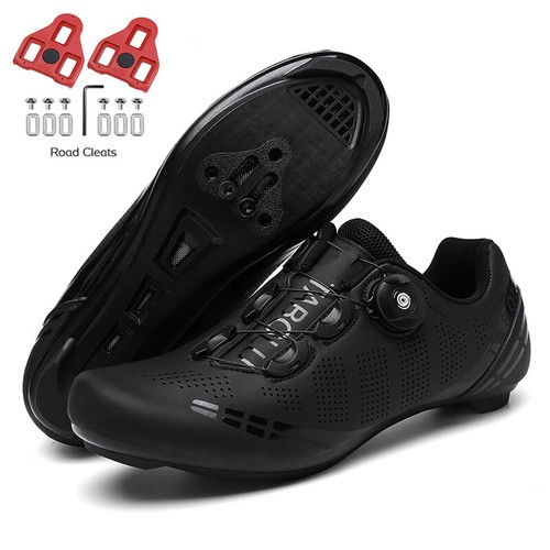 Men Road Bike Shoes with Cleats Mtb Shoes Bicycle Sneaker Mountain Bike SPD Shoe - Picture 20 of 32