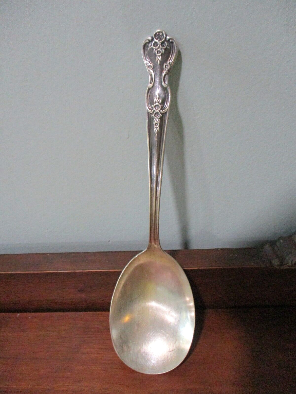WM ROGERS MFG. CO. EXTRA PLATE ORIGINAL PLATERS 9'' CASSEROL SERVING SOUP SPOON