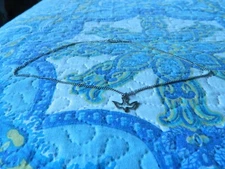 Religious Dove Stainless Steel Pendant on a Stainless Steel Chain Necklace