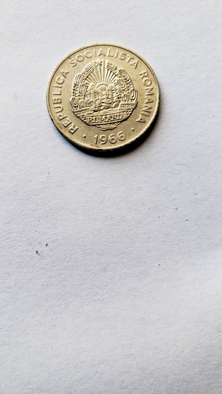 Sale! 1966 ROMANIA coin 15 BANI NICKEL CLAD STEEL FOREIGN COINS