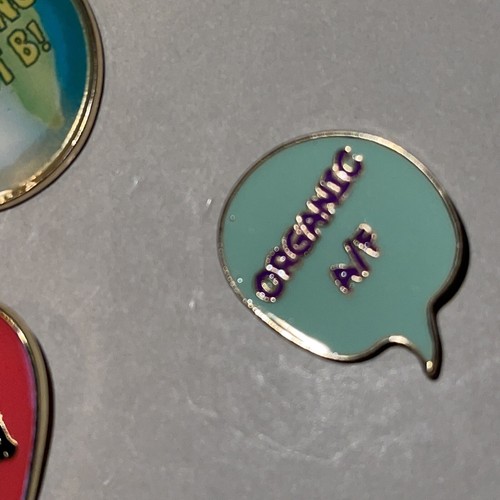 BP Planet Earth Go Green Be Kind Organic AF Pin Set of 3 Pins Gift Earth Day New - Picture 4 of 5
