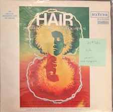 Various Hair The American Tribal Love Rock Musical Vinyl Record VG+/VG+ RD7959