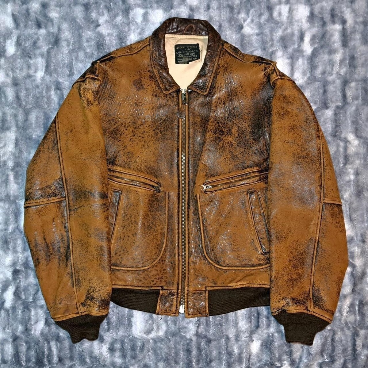 Vintage Avirex Jacket Type G-2 U.S Navy Leather Bomber Vintage Avirex Jacket Type G-2 U.S Navy Leather Bomber