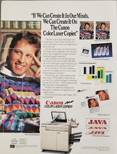 1988 – Canon Color Laser Copier – No Outside Sources Needed – Print Ad