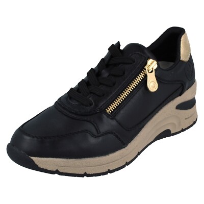 Ladies Rieker Casual Wedge Trainers - N9301