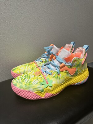 Adidas Harden Volume 6 Multicolor Tie Dye Basketball Shoes Mens Size 14.5 HQ6096