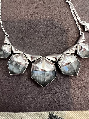 Stephen Webster Sterling Silver & Cat's Eye Crystal Haze Necklace MSRP $1250