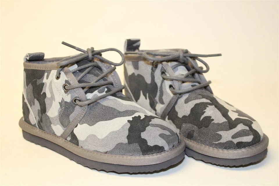 Botas forradas de mezcla de lana de gamuza camufladas grises talla 1 diseño alpino AD21YSK002 Foto 3 de 4