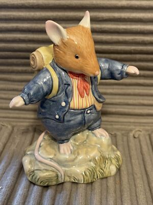 DBH55 FLAX WEAVER ブランブリーヘッジ ハイヒルズ　登山 Royal Doulton Brambly Hedge Flax Weaver DBH 55. High Hills Coll