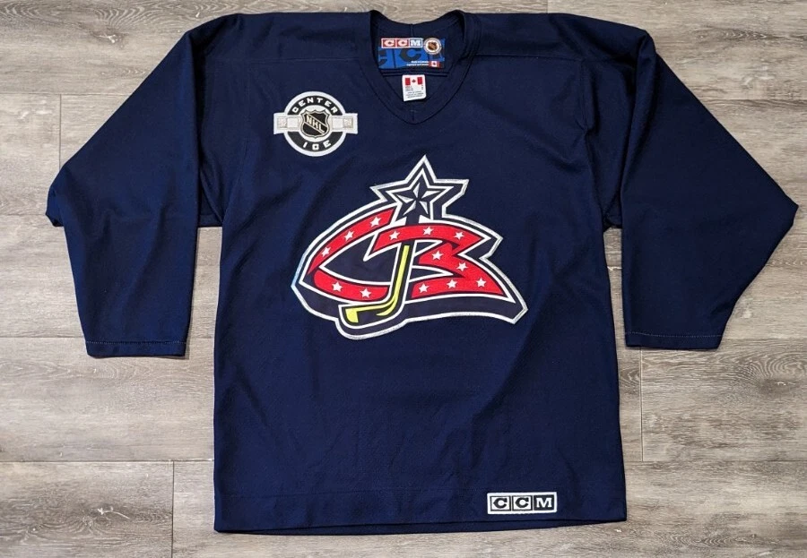 Vintage Columbus Blue Jackets Hockey Jersey