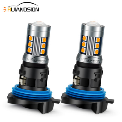 2pcs Amber HP24W LED Turn Signal Light Bulb for Peugeot 3008 5008 Citroen C5