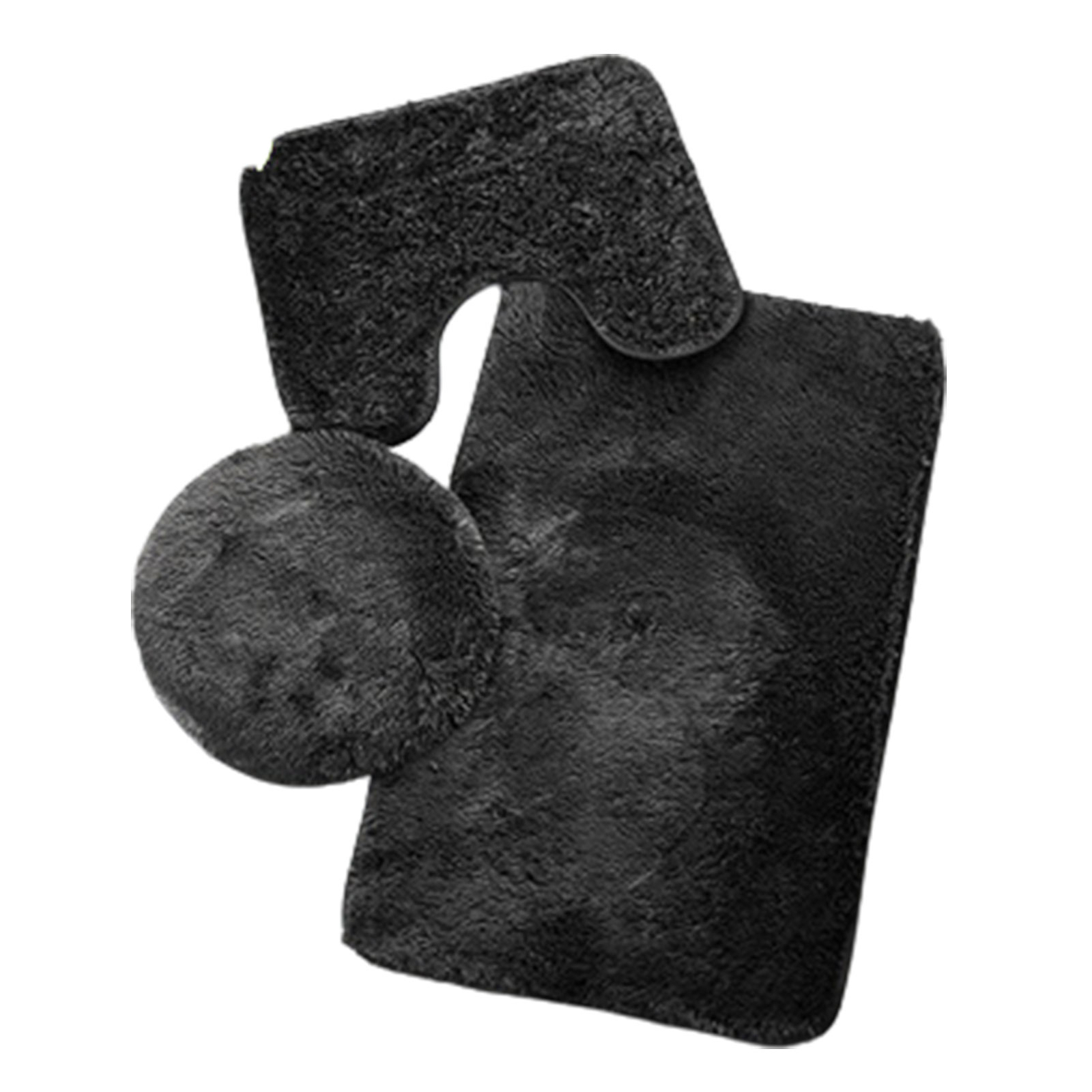 Anti Slip Washable Bathroom Mat Set Toilet Seat Lid Cover Pedestal Rug