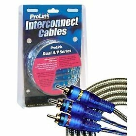 ProLink Dual A/V Series Stereo RCA & Composite Video Interconnect Cable 1.5 Feet