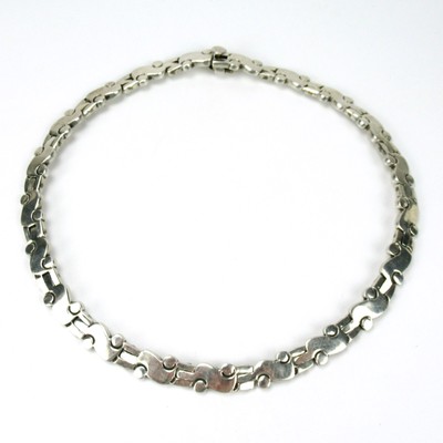 MEGA Designer Kette Halskette 925 Sterling Silber Silver Necklace Taxco Mexiko