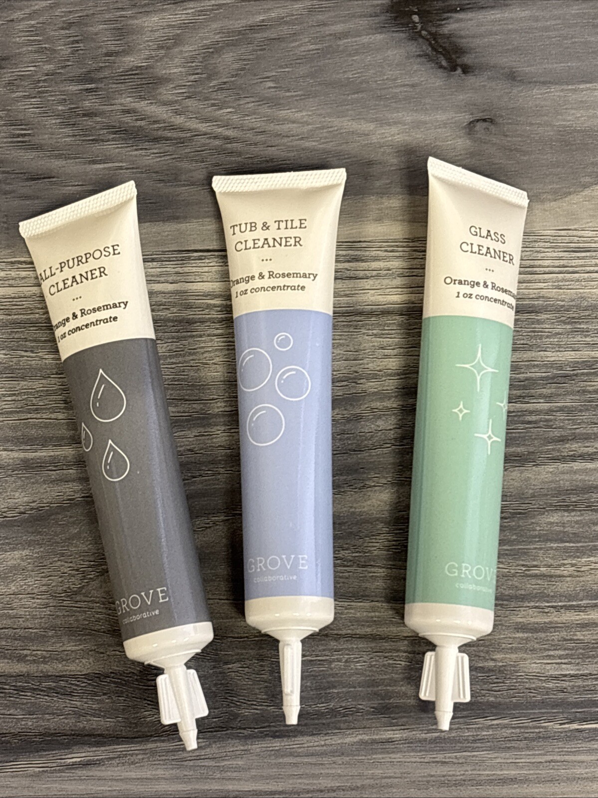 Grove Collaborative Cleaning Essentials Set 3-Pack Orange & Rosemary 1 oz Tubes