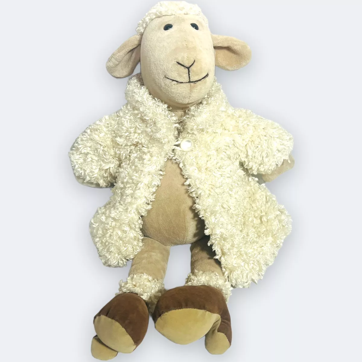 Vintage Jellycat Sheep Lamb with Fur Coat High Heels Plush 13 eBay