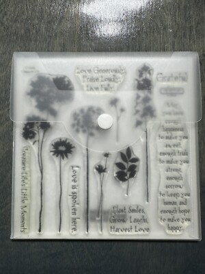 Close to My Heart CTMH-D1306 1306 Treasure Life Clear Stamp Set Flowers Love