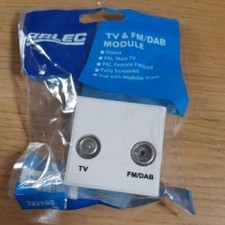 1 x Arlec TV & FM/DAB Module White Diplex Fully Screened - 7829GB