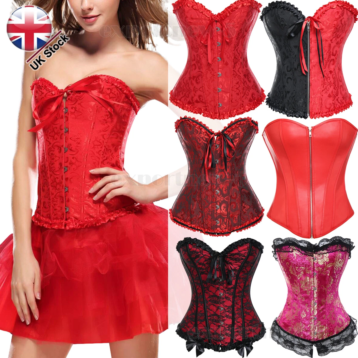 Top Bustier Con Corsetto Overbust Modellante Sexy Basco Da - Foto 4