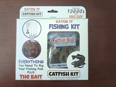 catfish weights and hooks Magic Bait Catch It Catfish Fishing Kit-Hooks,Weights,Swivels & Bait-Save  on 2+