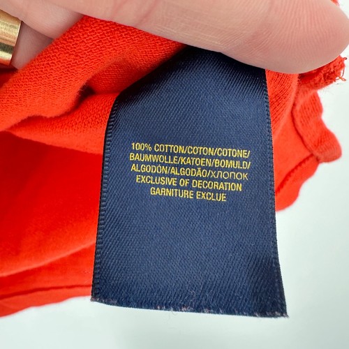 Polo Ralph Lauren Polo Shirt Kids Size 7 Red Orange School Formal Luxury Preppy - Picture 6 of 7