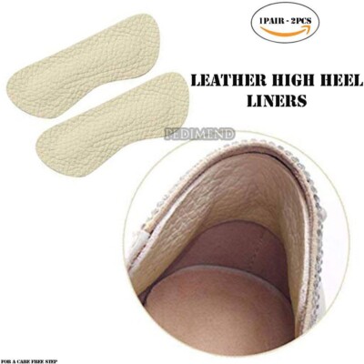 PEDIMEND  Leder Fersengriffe Liner Polster Einlagen für lose Schuhe (1 PAAR) - UK