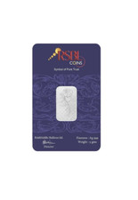 5 Grammi Argento Fine Barretta Con Rosa Intaglio 999 Purezza Rsbl Regalo