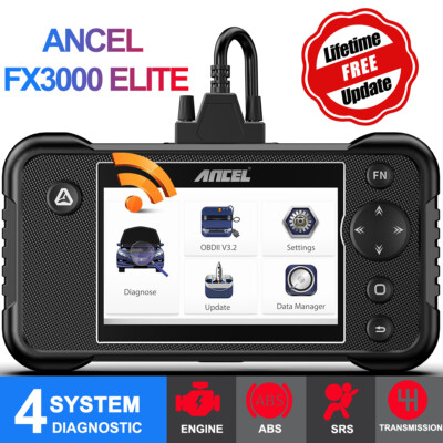 ANCEL FX3000 Elite Automotive OBD2 Diagnostic Scanner Tool Oil Reset Engine SRS