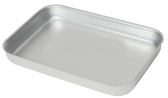 Aluminium Baking Tray Heavy Duty Oven Roasting Dish Catering 419x 305x 38mm deep