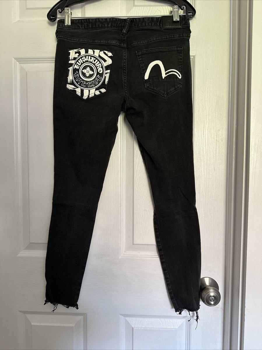 evisu 大黒 Graffiti-Style Daicock Print Slim Fit Jeans #2010 – EVISU