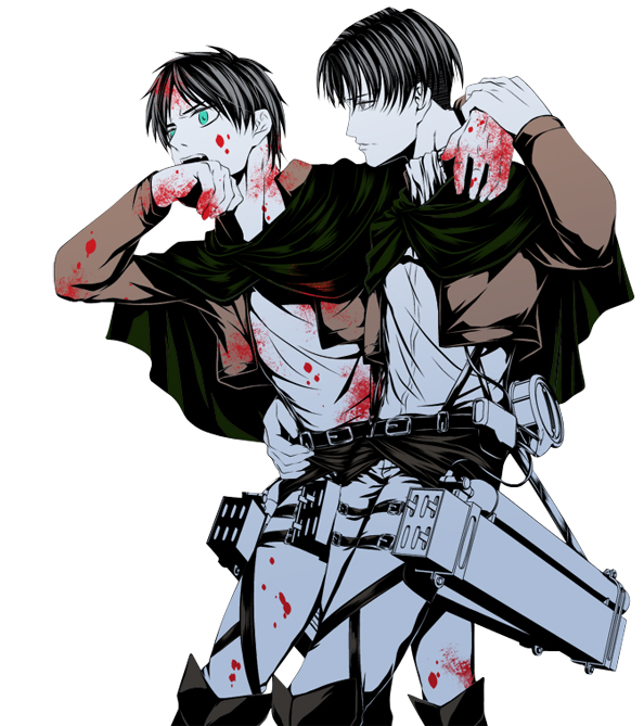 Eren Yeager Levi Attack on Titan Blood Weatherproof Anime Sticker
