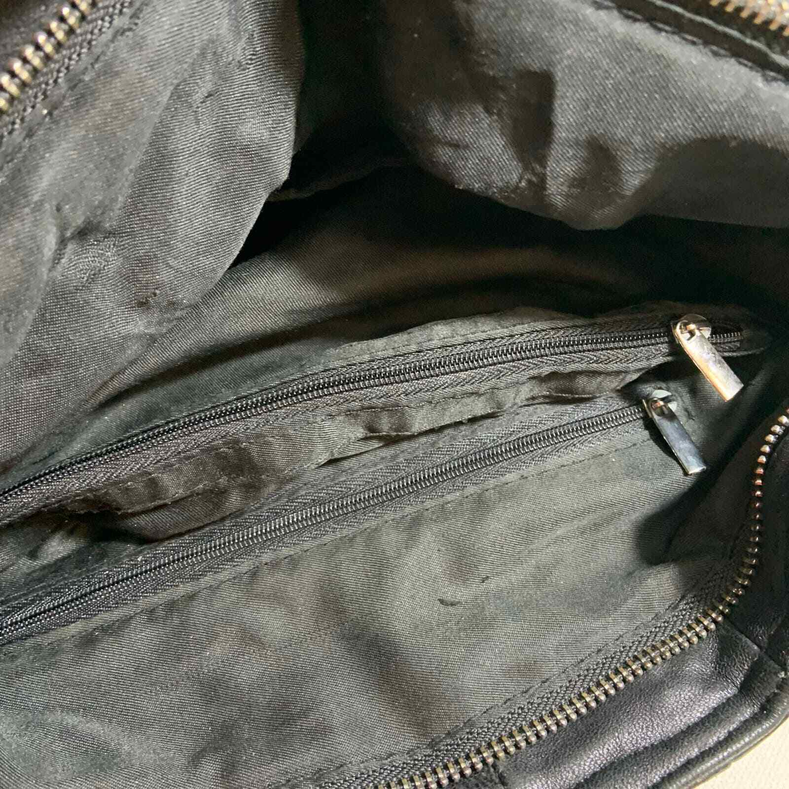 Women's Patchwork Design Double Handle Braided Le… - image 4