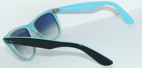 Ray Ban SONNENBRILLE BLAU SCHWARZ WAYFARER RB 2140 1001/3F 54mm RILLE 0840 4174 - Bild 6 von 7