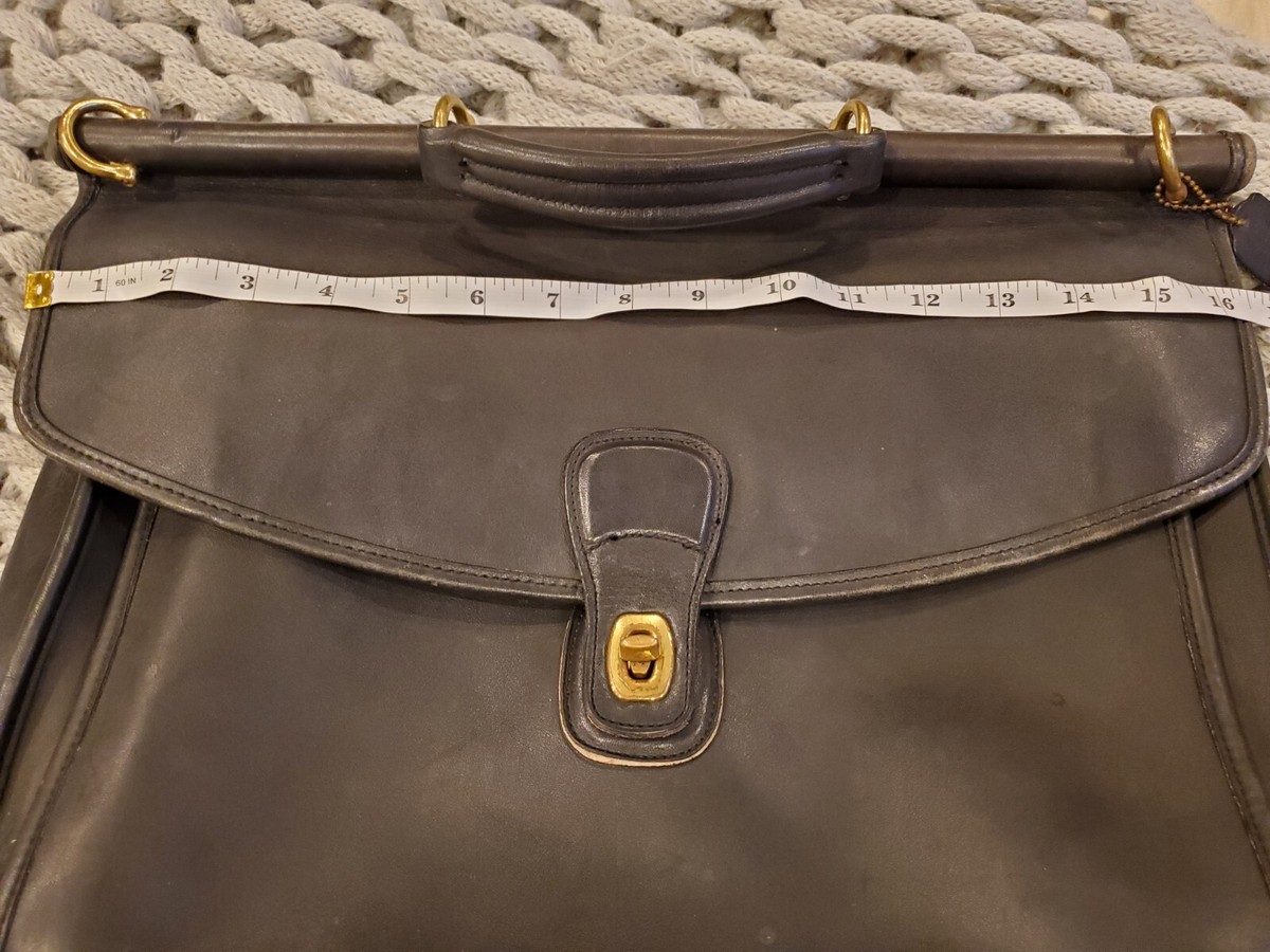 Vintage Coach Beekman Black Leather Briefcase Satchel 5266 Vintage Coach Beekman Black Leather Briefcase Satchel 5266