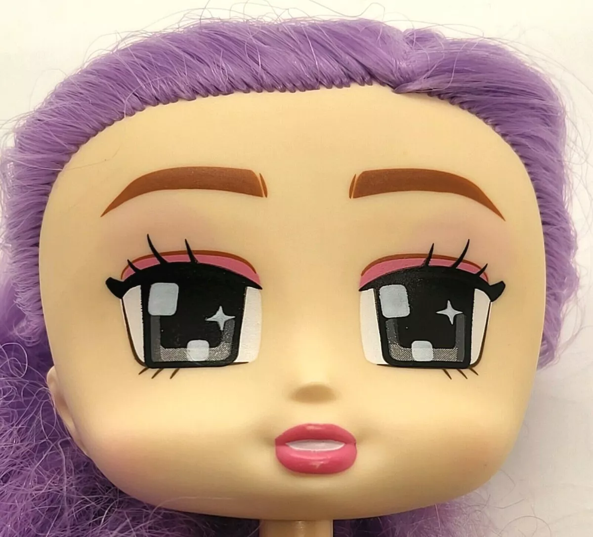 Purple hair boxy girl 2025