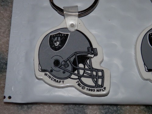 Oakland Raiders Keychain lot (10) NEW VTG 1993 Lot H 90's rubber key rings - Picture 3 of 11