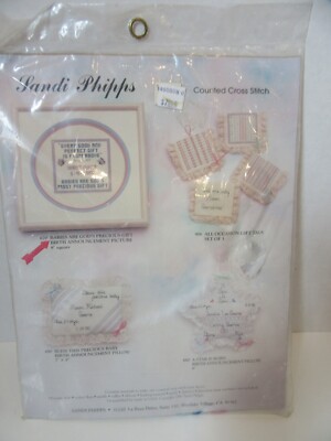 Sandi Phipps 670 Cross Stitch Kit Babies Gods Precious Gift Birth Announcement