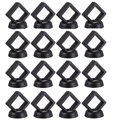 20x 3D Floating Coins Display Frame 2x2inch Stand Holder Case Box For Jewelry